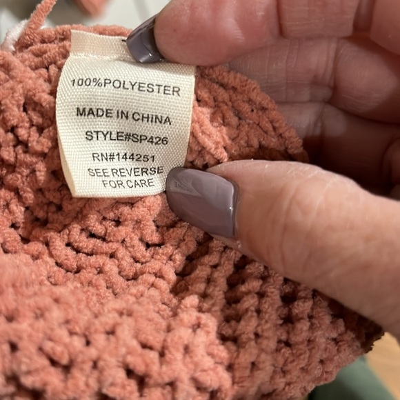 Moon & Madison Striped Cropped Sweater large - Picture 6 of 8